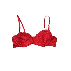 Vintage‎ St. Even Womens SZ 36B Red Bra Padded